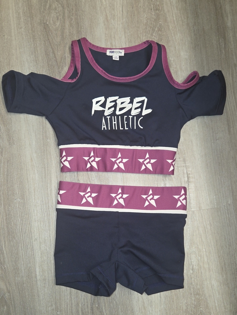 Rebel Athletic Kids Navy and Berry Matching Set